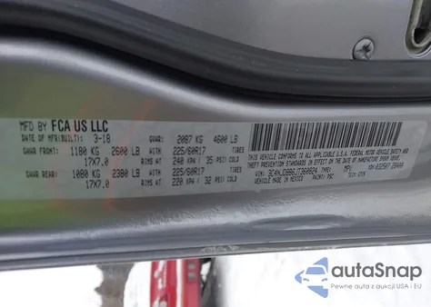 2018 Jeep Compass Latitude 4X4 из США, поврежденный, VIN 3C4NJDBB6JT360824